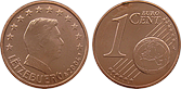 Monety Luksemburga - 1 euro cent od 2002
