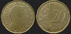 Monety Luksemburga - 20 euro centów od 2007