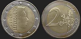 Monety Luksemburga - 2 euro 2002-2006