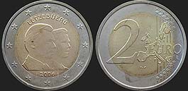 Monety Luksemburga - 2 euro 2006 25 Urodziny Księcia Wilhelma