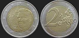 Monety Luksemburga - 2 euro 2007 Pałac Wielkich Książąt