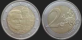 Monety Luksemburga - 2 euro 2008 Zamek Berg