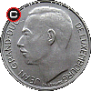 1 frank 1986-1987 - układ awersu do rewersu