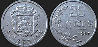 Monety Luksemburga - 25 centymów 1954-1972