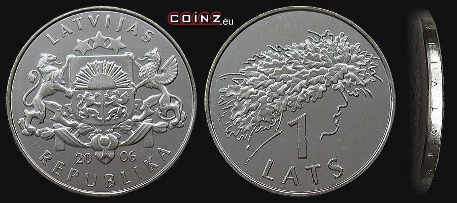 1 łat 2006 Wianek Līgo - monety Łotwy