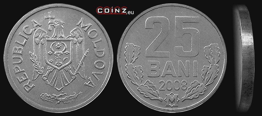 25 bani od 2003 - monety Mołdawii