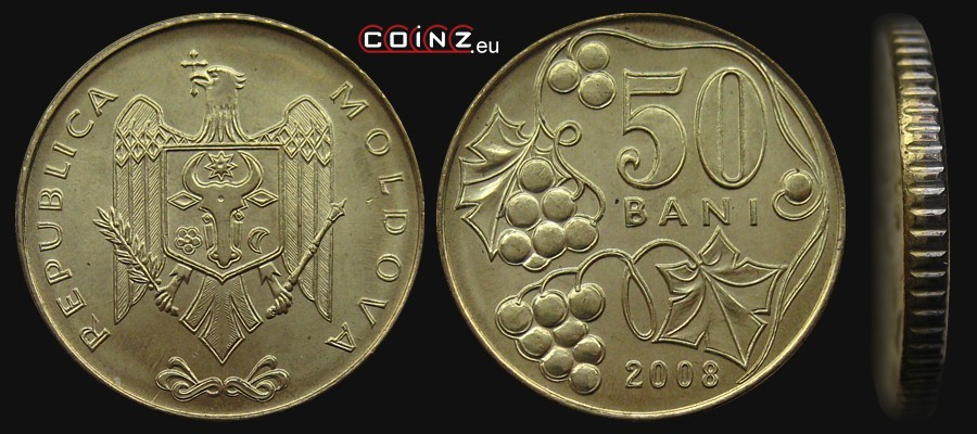 50 bani od 1997 - monety Mołdawii