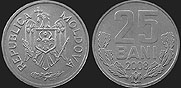 Monety Mołdawii - 25 bani od 2003