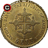1 denar 2000 - 2000 Lat Chrześcijaństwa - układ awersu do rewersu