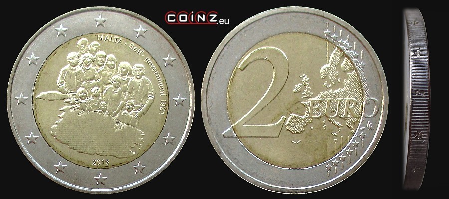 2 euro 2013 Samorząd 1921 - monety Malty