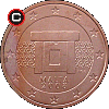 2 euro centy od 2008 - układ awersu do rewersu
