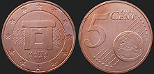 Monety Malty - 5 euro centów od 2008