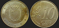 Monety Malty - 10 euro centów od 2008