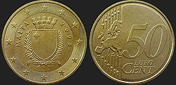 Monety Malty - 50 euro centów od 2008