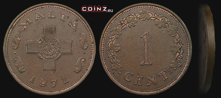 1 cent 1972-1982 - monety Malty