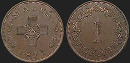 Monety Malty - 1 cent 1972-1982