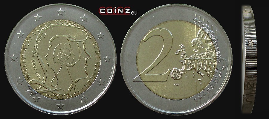 2 euro 2013 Dwusetlecie Królestwa - monety Holandii