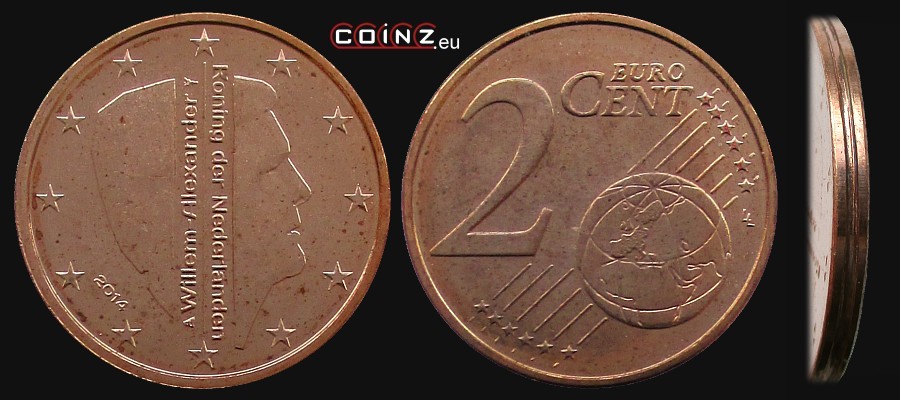2 euro centy od 2014 - monety Holandii