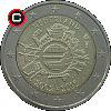 2 euro 2012 - 10 Lat Euro w Obiegu - monety Holandii