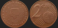 Monety Holandii - 2 euro centy 1999-2013