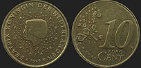 Monety Holandii - 10 euro centów 1999-2006