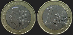 Monety Holandii - 1 euro 1999-2006