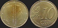 Monety Holandii - 10 euro centów od 2014