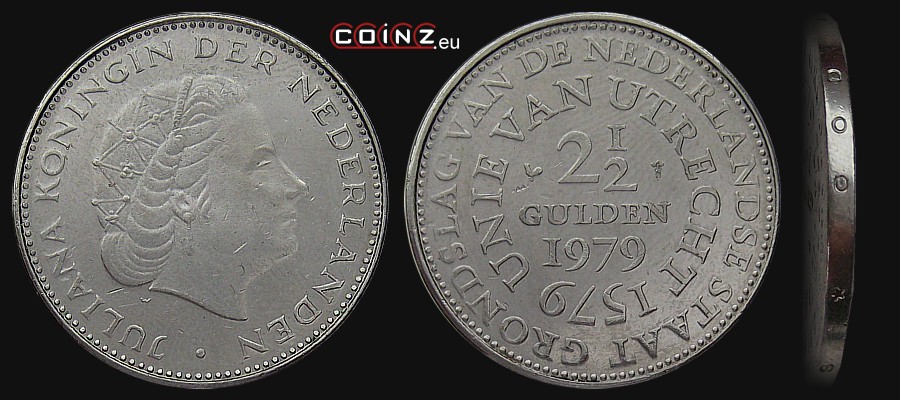 2.5 guldena 1979 Unia Utrechcka 1579 - monety Holandii