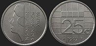 Monety Holandii - 25 cent 1982-2001