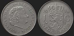 Monety Holandii - 1 gulden 1967-1980