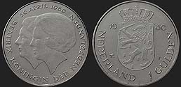 Monety Holandii - 1 gulden 1980 Koronacja Beatrycze
