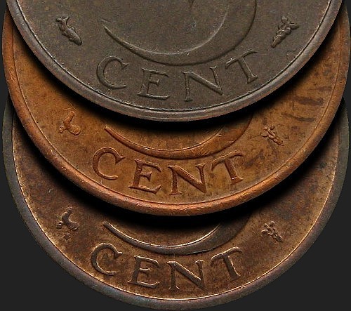 Symbole dyrektorów mennicy na monetach 5 centów 1950-1980