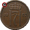 1 øre 1953-1957 - Coins of Norway