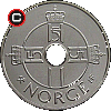 1 korona od 1997 - monety morweskie