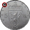 5 koron 1975 - 100 Lat Korony - monety morweskie