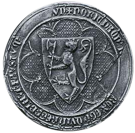 Royal seal of Akershus founder - king Haakon V.