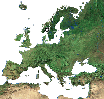 Mapa Norwegii