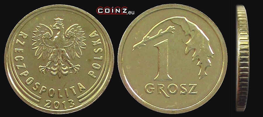 1 grosz from 2013 - Polish coins