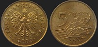 Monety Polski - 5 groszy 1990-2014