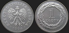 Polish coins - 1 zloty from 1990