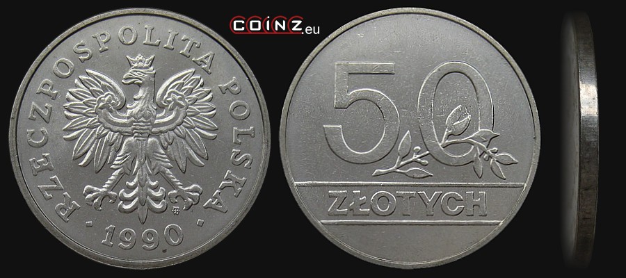 50 złotych 1990 - Polish coins