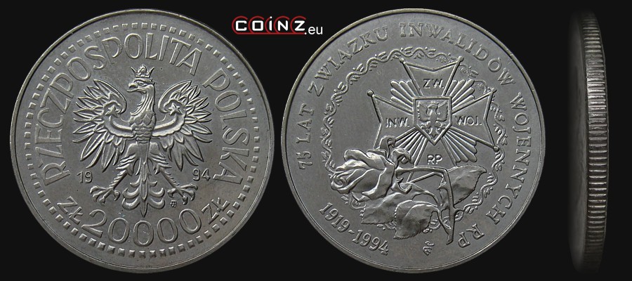 20000 złotych 1994 Association of War Disabled - Polish coins