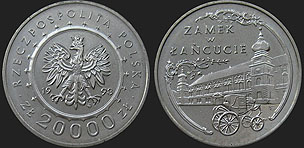 Monety Polski - 20 000 złotych 1993 Zamek w Łańcucie