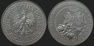 Monety Polski - 20 000 złotych 1994 Związek Inwalidów Wojennych RP