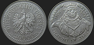 Monety Polski - 20 000 złotych 1994 Zygmunt I Stary