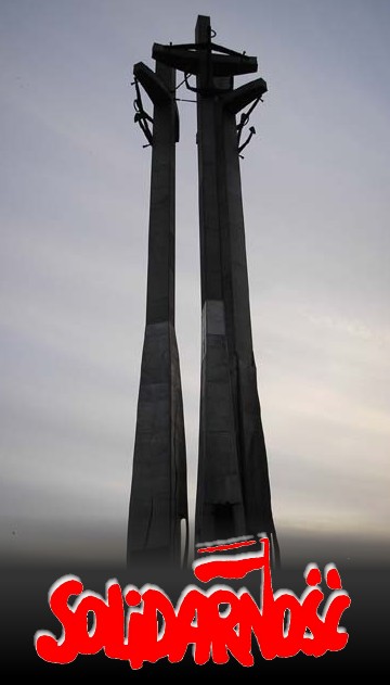 The Monument to Fallen Shipyard Workers in Gdansk