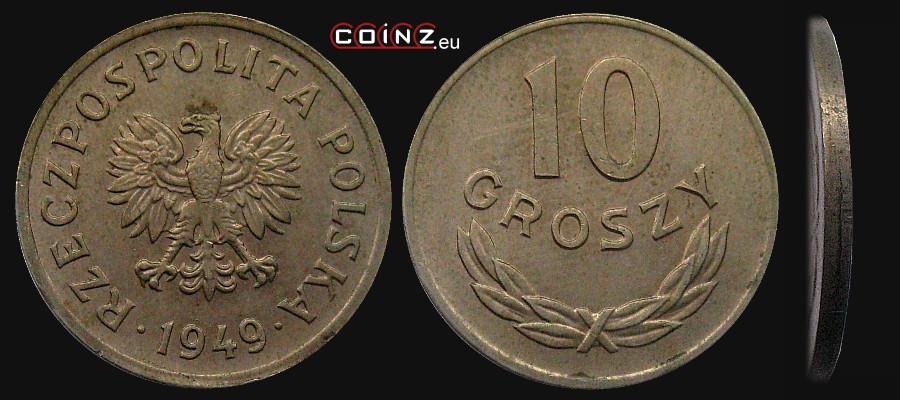 10 groszy 1949 - Polish coins (PRL)