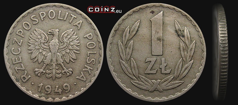 1 złoty 1949 - Polish coins (PRL)