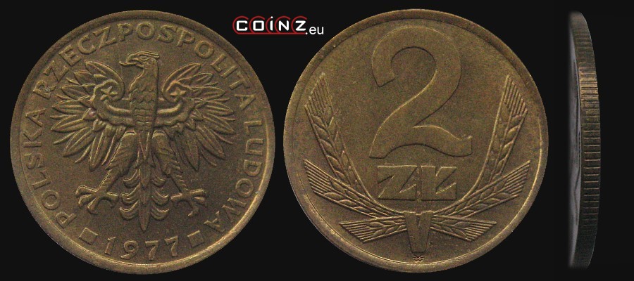 2 złote 1975-1978 - Polish coins (PRL)