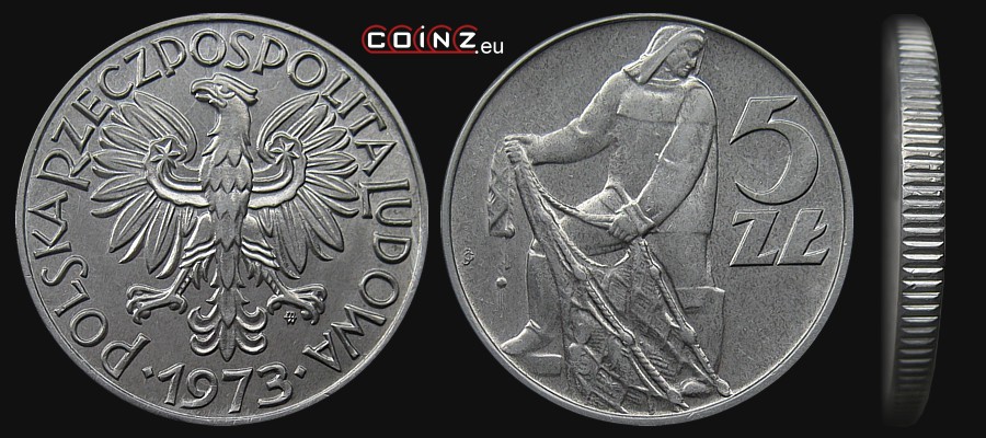 5 złotych 1958-1974 - Polish coins (PRL)
